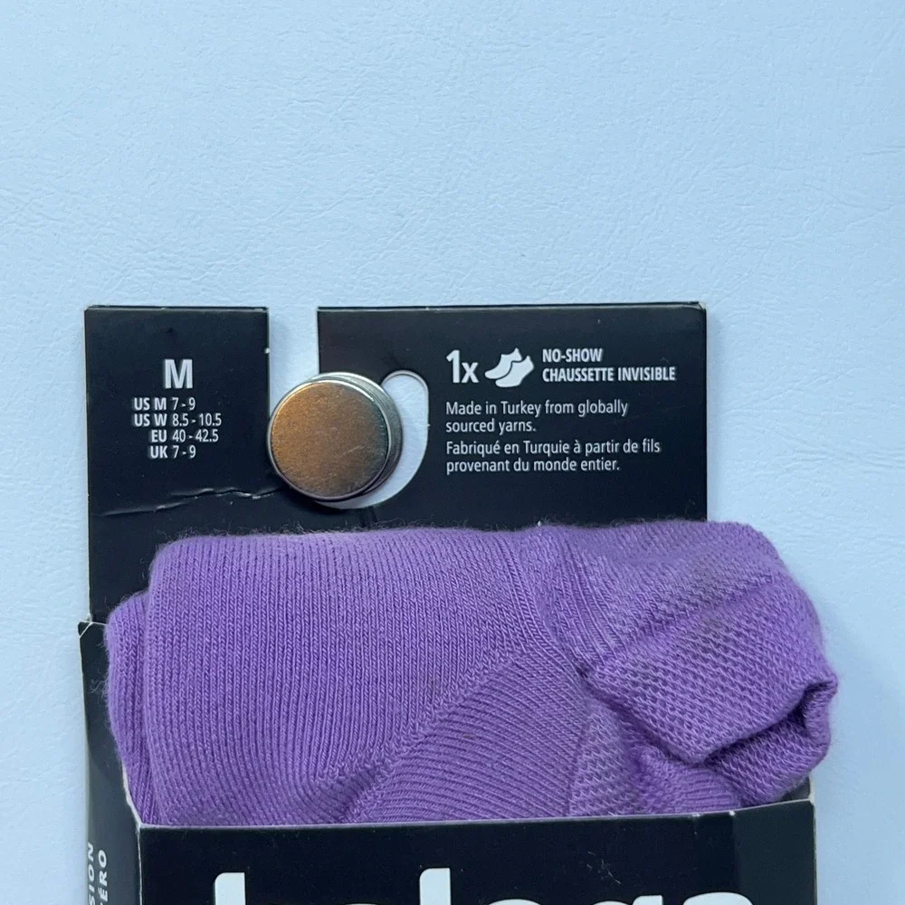 Balega Unisex Medium Purple Hidden Comfort High Cushion No-Show Socks NWT
